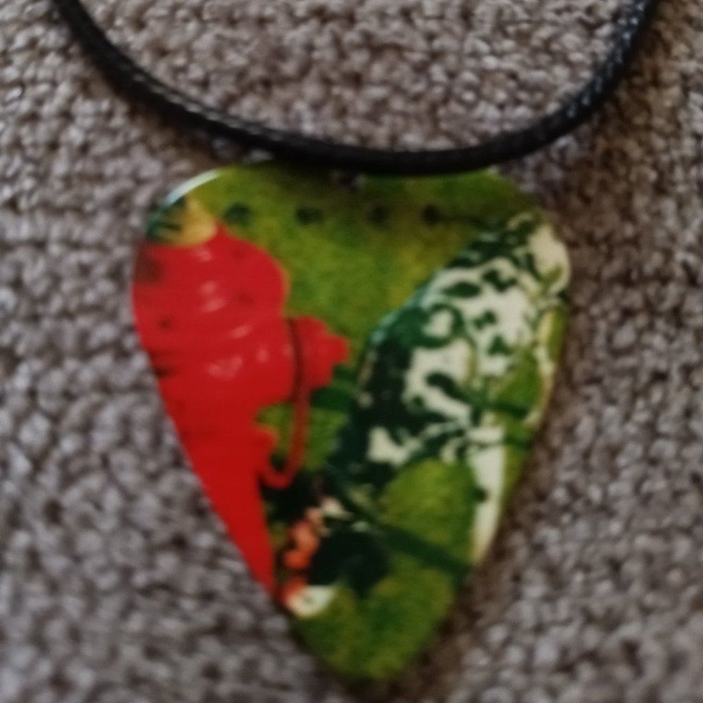 RUSH SIGNALS GUITAR PICK NECKLACE